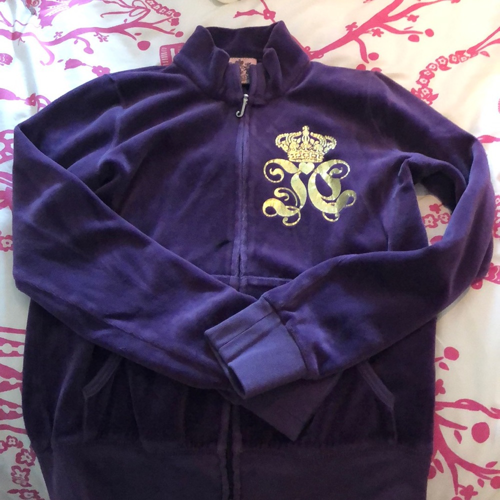 Kids juicy couture velour  jacket and pants 8